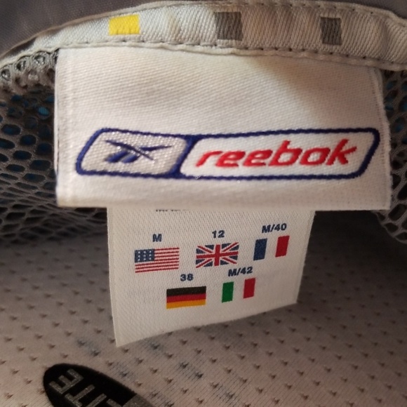 Reebok Light Blue Full Zip Windbreaker. Size M. - Picture 8 of 8